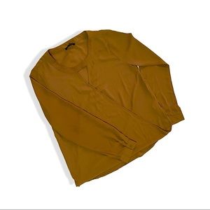 Olive Draped Blouse 🌻 NWOT